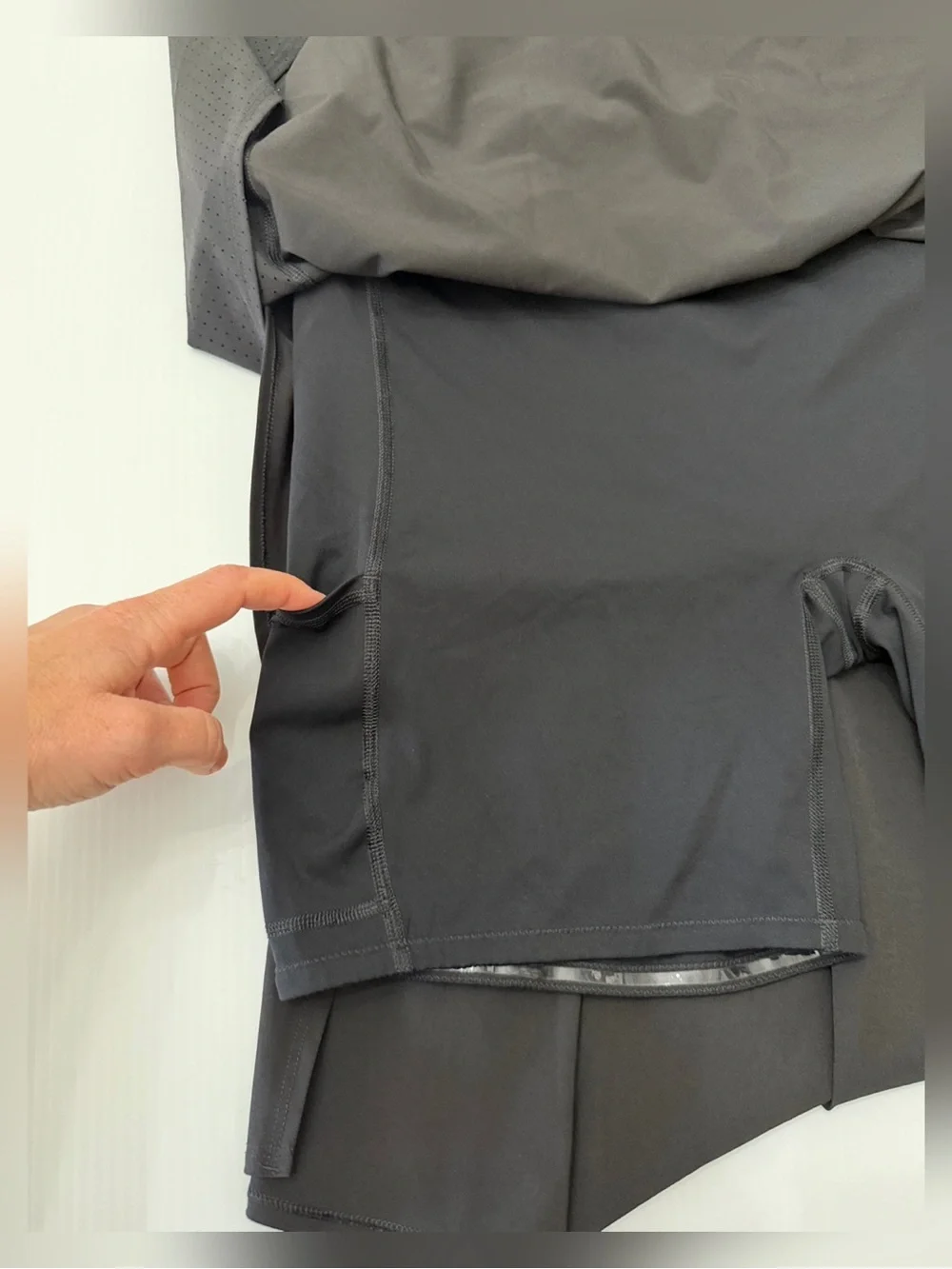 Spanx Get Moving Black Skort Skirt Shorts - 2X